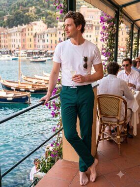 Zanella Dark Teal Chinos